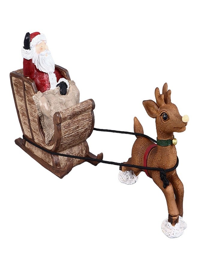RASTKY Aquarium Ornament, Festive Santa Claus Reindeer Sleigh Decoration, Easy Installation for Fish, Resin Material - Image 4